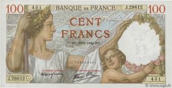 100 Francs SULLY FRANCE  1942 F.26.68 UNC