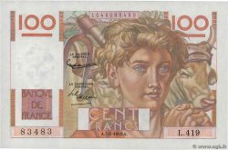 100 Francs JEUNE PAYSAN Numéro spécial FRANCE  1952 F.28.31