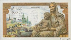 1000 Francs DÉESSE DÉMÉTER FRANCE  1943 F.40.18