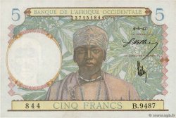 5 Francs FRENCH WEST AFRICA  1942 P.25 SC