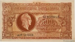 500 Francs MARIANNE fabrication anglaise Faux FRANCE  1945 VF.11.02x
