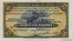 25 Piastres ÉGYPTE  1950 P.010d