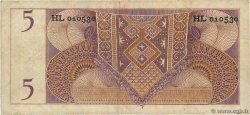 5 Gulden NETHERLANDS NEW GUINEA  1954 P.13a MB