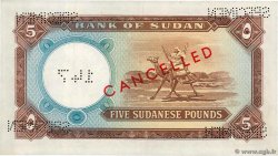 5 Pounds Spécimen SUDAN  1962 P.09s VZ+