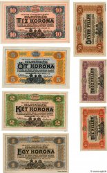 10 Heller au 10 Kronen Lot HUNGARY Hajmasker 1916  AU