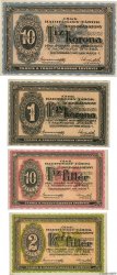 2 Heller au 10 Kronen Lot HUNGARY Boldogasszony 1916  UNC-