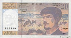 20 Francs DEBUSSY à fil de sécurité FRANCE 1993 F.66bis.05