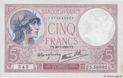 5 Francs FEMME CASQUÉE modifié FRANCE  1939 F.04.02