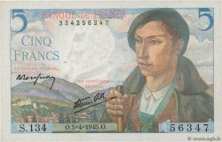 5 Francs BERGER FRANCE  1945 F.05.06