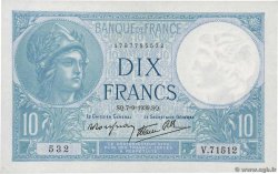 10 Francs MINERVE modifié FRANCE  1939 F.07.06 XF