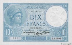 10 Francs MINERVE modifié FRANCE  1941 F.07.26