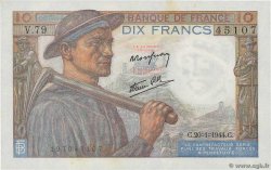 10 Francs MINEUR FRANKREICH  1944 F.08.11