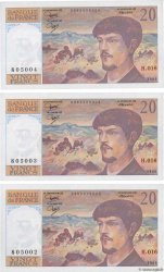 20 Francs DEBUSSY Consécutifs FRANCE  1986 F.66.07