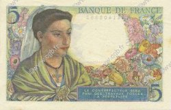 5 Francs BERGER FRANCE  1943 F.05.01 NEUF