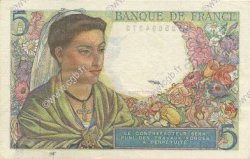 5 Francs BERGER FRANCE  1945 F.05.06 SUP