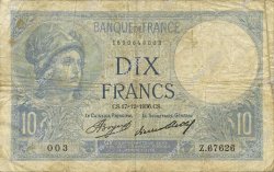 10 Francs MINERVE FRANCE  1936 F.06.17 TB