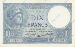 10 Francs MINERVE FRANCE  1936 F.06.17 pr.NEUF