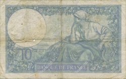 10 Francs MINERVE modifié FRANCE  1939 F.07.06 TB