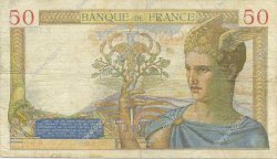50 Francs CÉRÈS modifié FRANCE  1938 F.18.07 TB+