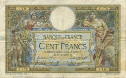 100 Francs LUC OLIVIER MERSON avec LOM FRANCE  1908 F.22.01 B à TB