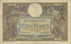 100 Francs LUC OLIVIER MERSON sans LOM FRANCE  1920 F.23.12 B+