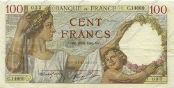 100 Francs SULLY FRANCE  1940 F.26.37 TTB+