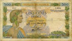 500 Francs LA PAIX FRANCIA  1944 F.32.46
