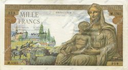 1000 Francs DÉESSE DÉMÉTER FRANCE  1942 F.40.08 pr.SUP