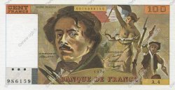 100 Francs DELACROIX modifié FRANCE  1978 F.69.01c SPL