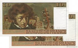 10 Francs BERLIOZ sans signatures Lot FRANCE  1973 F.63bis.01 SUP+
