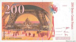 200 Francs EIFFEL FRANCE  1997 F.75.04b NEUF