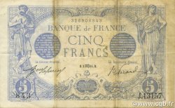 5 Francs BLEU FRANCE  1916 F.02.42 TTB