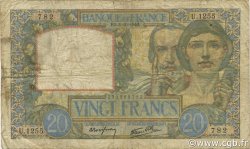 20 Francs TRAVAIL ET SCIENCE FRANCE  1940 F.12.08 B+