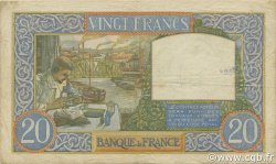 20 Francs TRAVAIL ET SCIENCE FRANCE  1941 F.12.15 TB+
