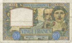 20 Francs TRAVAIL ET SCIENCE FRANCE  1941 F.12.17 pr.TTB