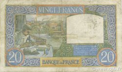 20 Francs TRAVAIL ET SCIENCE FRANCE  1941 F.12.20 B+