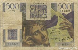 500 Francs CHATEAUBRIAND FRANCE  1946 F.34.04 B
