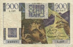 500 Francs CHATEAUBRIAND FRANCE  1953 F.34.11 TB+