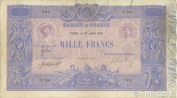 1000 Francs BLEU ET ROSE FRANCE  1912 F.36.26 B+