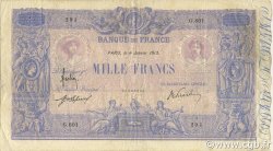 1000 Francs BLEU ET ROSE FRANCE  1913 F.36.27 VG