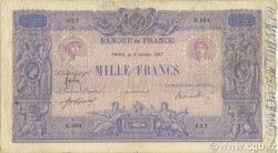 1000 Francs BLEU ET ROSE FRANCE  1917 F.36.31 B+