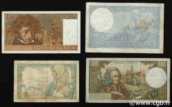 Lot 4 billets BdF : Les 10 Francs au XXe siècle FRANCE  1940 F.07-08-62-63 TB