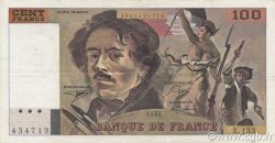 100 Francs DELACROIX imprimé en continu FRANCE  1990 F.69bis.02a TTB+