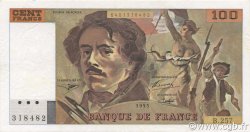 100 Francs DELACROIX 442-1 & 442-2 FRANCE  1995 F.69ter.02a SUP+