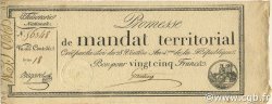 25 Francs avec série FRANCE  1796 Ass.59b SPL