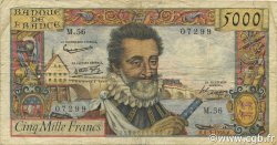 5000 Francs HENRI IV FRANCE  1985 F.49.06 pr.TB