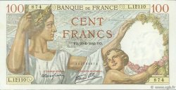 100 Francs SULLY FRANCE  1940 F.26.32 SPL