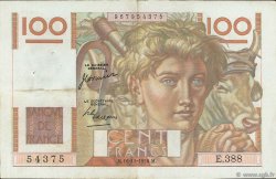 100 Francs JEUNE PAYSAN FRANCIA  1950 F.28.28 MBC