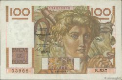 100 Francs JEUNE PAYSAN FRANCIA  1953 F.28.36 EBC+