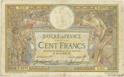 100 Francs LUC OLIVIER MERSON sans LOM FRANCE  1914 F.23.06 B